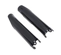 aqxreight Protectores de Horquilla Negros Brillantes para CRF250R CRF250X CRF450R CR125 CR250 CRF 450 RX Compatibles con Múltiples Modelos de Motocicleta Reemplazo Directo