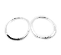 aqxreight Reemplazo de 2pcs de Borde Delantero Para R55 2008-2015 OEM 51137149905 51137149906 51137149906 2008-2015. Para el Faro de los Faro que Se Ve en el, Obtenga un Buen rendimiento. y (SILVER)