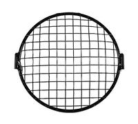 aqxreight - Rejilla de faro de motocicleta, máscara de cubierta de lámpara de faro de montaje lateral de parrilla de motocicleta retro de 6.3 "para Cafe Racer