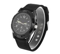 aqxreight Reloj de Pulsera Analógico Electrónico Redondo de Nailon St Reloj de Pulsera para que No Tengas que Preocuparte por Llegar Tarde Otra vez. (BLACK)
