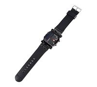 aqxreight Reloj LED Electrónico para Hombre y Mujer, Correa de PU, Función de Fecha, Reloj de Pulsera con Funciones de Reconocimiento y Movimiento Binario, Cómodo, Suave Proporciona LED Es Hora,
