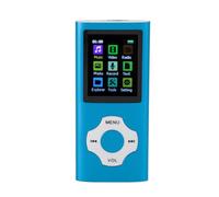 aqxreight Reproductor de MP3 con Sonido HiFi sin Pérdidas Pantalla TFT de 1,8 Pulgadas Reproductor de Música Portátil Tarjeta de 8 GB Libro Electrónico Grabadora de Radio FM para Deportes y Viajes