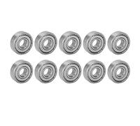 aqxreight Rodamientos de Acero Inoxidable S608Z 8x22x7mm para Patinetas | Double shielded, high-speed quiet rotation, fits longboards and roller skates, 10 pack