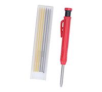 aqxreight Rotulador para Carpintería de 2,8 Mm con Punta de Carburo de Tungsteno, Herramienta de Trazado Multifunción para Metal, Plástico, Vidrio, Madera, Incluye 2 Recambios de Color (recarga de