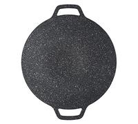 aqxreight Sartén Antiadherente Para Barbacoa Redonda De 38 Cm Con Revestimiento De Piedra Maifan Para Acampar Al Aire Libre Senderismo Cocina En Interiores Freír Asar Huevos Con Tocino Filetes (34cm)