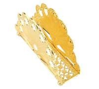 aqxreight Servilletero Dorado Elegante de Metal de Pie para Mesa de Comedor, Escritorio u Hotel Servilletero de Hierro Vintage con Patrón de Rejilla Decoración de Mesa Resistente y Elegante (Patrón