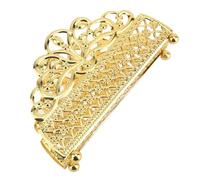 aqxreight Servilletero Dorado Elegante de Metal de Pie para Mesa de Comedor, Escritorio u Hotel Servilletero de Hierro Vintage con Patrón de Rejilla Decoración de Mesa Resistente y Elegante (Patrón