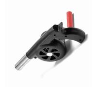 aqxreight Soplador de Mano para Cocinar Al Aire Soplador de Barbacoa Portátil de Fuego Compacto Szie de Aire de Combustión Camping Senderismo Picnic Equipo para Hacer Fuego Flujo de de para (BLACK)