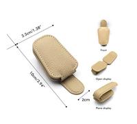 aqxreight Soporte de Gafas de Sol para el Carro de Gafas de Sol de Cuero de Cuero de Automóviles de con el Clamp/Holder de Colocar la Pierna en el Fondo Más Lejano Si Usted Es el Soporte del para el