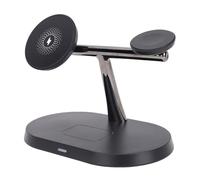 aqxreight Soporte Inalámbrico Estación de Carga Magnética 3 en 1 con Carga Rápida Compatibilidad Universal para Dispositivos Mesa de Noche Compacta y Base de de Viaje para Uso
