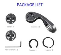 aqxreight Soporte para Computadora de Bicicleta Soporte de Montaje para Computadora de Bicicleta de Carretera Delantera para para Borde de Instálelo Usted Mismo Puede 2 con Material de Tiempo y TPU