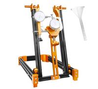 aqxreight Soporte para Rueda de Bicicleta Aleación de Aluminio con Indicador de Cuadrante para Bicicleta de Carretera Bmx Ruedas de 14 29 Pulgadas Diseño Plegable Compatible con Eje Pasante y (Con