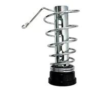 aqxreight Soporte para Soldador Diseño de 2 Tubos Soporte con Ranura para Punta de Soldadura con Esponja de Limpieza para Trabajar y Operar Lata de Hierro con Resorte Este No Utiliza para Soldadura