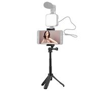 aqxreight Soporte para Trípode Portátil Soporte para Teléfono de con Clamp/Holder Universal para Teléfonos Inteligentes Grabación de Vlogs Transmisión en Vivo Selfie Videollamadas Visualización de