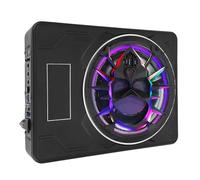 aqxreight Subwoofer para Automóvil de 10 Pulgadas Debajo del Asiento, Potencia Máxima de 800 W con Luces LED Pulsantes, Amplificador Incorporado, Control de Refuerzo de Graves, Kit de (Colorful)