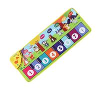 aqxreight Tapete de Piano Electrónico para Niños, Manta Interactiva para Juegos de Música con Sonidos de Animales, Tapete de Juego Plegable para Teclado de Piso para Niños Pequeños, Juguete de