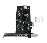 aqxreight Tarjeta de Sonido Tarjeta de Sonido de Audio con Decodificador Coaxial óptico de 24 Bits y 96 KHz para Juegos de Transmisión en Vivo, una Experiencia de Buena Calidad, Formato Compatible