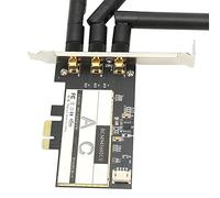 aqxreight Tarjeta Inalámbrica 802.11AC WiFi + para 4.0 Tarjeta WLAN de Escritorio PCI E + 3 Antenas BCM943602CS Tiene un IC de Red Que Evita el de Wi-Fi para una Continuidad X instantánea.