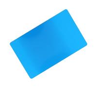 aqxreight Tarjeta Tarjeta de Visita Tarjetas de Visita en Marcas en 50 Piezas 5 Colores Impresionantes Espacios en Marca Grabada Metal Liso Tarjetas de Visita de Negocios (Blue)