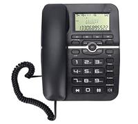 aqxreight Teléfono de Escritorio Blanco KXT2028CID con Identificación de Llamadas y Marcado Rápido para Uso de la Oficina o en el Hogar (Black)