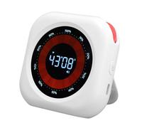 aqxreight Temporizador Visual Digital con Respaldo Magnético Temporizador de Escritorio Recargable para Cocina, Aula y Oficina, Pantalla VA Grande, Brillo y Volumen, Funcionamiento Silencioso, Hora de