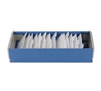 aqxreight Titular de la Tarjeta índice Hold 800 Tarjetas de Presentación A A Z Tolder del Archivo con Cobertura Transparente para la Presentación Negra (Blue)