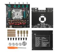 aqxreight TPA3255 Placa Amplificadora de Potencia Digital de 2.1 Canales Módulo BT Compacto de 220 W X 2 + 350 W con Control Alto/bajo para Proyectos de Hogar y Bricolaje, Entradas Múltiples, Avanzado