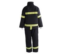 aqxreight Traje contra incendios: Ropa de Trabajo Ignífuga de 4 Capas con Tiras Reflectantes para Chaqueta y Pantalones de Alta Visibilidad para Peligros, Construcción Al Aire Libre, Uso Industrial