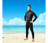 aqxreight Traje de Neopreno de 3 Mm para Hombre, Cuerpo Completo, Buceo, Natación, Surf, Pesca Submarina, Traje Húmedo, de Snorkel 33 1" XL=Pecho 37 8" Cintura/36 2" Cintura S=Pecho 34 6" 31 5"