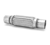 aqxreight Tubo Flexible de Escape, 2,25 X 12 Pulgadas, Reparación de Escape Tejido, Fuelle de Tubo Flexible, Junta Flexible de 57 Mm de Acero Inoxidable para Automóvil