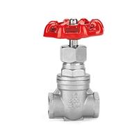 aqxreight Válvula de Compuerta de Acero Inoxidable DN15 Válvula de Compuerta BSPP G1/2 para Gas Petróleo El Interior de la de Acero Inoxidable StraVálvula de CompuertaVálvula de CompuertaVálvula de