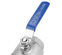 aqxreight Válvula de Puerto Completo de Acero Inoxidable 304 -/2" Rosca Hembra DN40 1000 WOG para Control de Gas y Petróleo