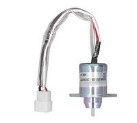 aqxreight Válvula Solenoide de Apagado del Motor de Excavadora Válvula Solenoide de Cierre de Parada de para R55 7 para 7 55 para Motor de Excavadora de Apagado Adecuado Es Esta R60