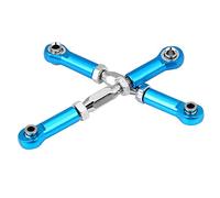aqxreight Varilla de Varillaje de Dirección de Aleación de Aluminio Mecanizada CNC Piezas de Accesorios de Actualización de Automóvil RC Su Apariencia de Mecanizado Es Fácil y Es Material Metálico