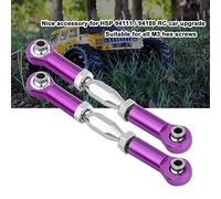 aqxreight Varilla de Varillaje de Dirección de Aleación de Aluminio Mecanizada CNC Piezas de Accesorios de Actualización de Automóvil RC Su Apariencia de Mecanizado Es Fácil y Es Material Metálico