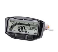 aqxreight Velocímetro, Tacómetro, Tacómetro, para Computadora, Medidor Digital, Retroiluminación LCD, Odómetro, Temporizador, Resistente Al Agua 752-119 con Pantalla Unificada