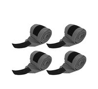 aqxreight Vendas de Forro Autoadhesivas para Patas de Caballo, 4 Unidades, Soporte de Compresión de Franela Suave para Entrenamiento de Equitación y Recuperación, Resistente a la Decoloración, (Gray)