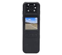 aqxreight Videocámara de Grabación de Video Corporal 4K Lente Giratoria de 180° Gran Angular de 120° Pantalla a Color de 0,3 Pulgadas Tipo C 670mAh Cámara Portátil para Ciclismo Al Aire Libre Al