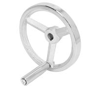 aqxreight Volante de Torno Volante Chapado en Hierro Fundido de 160 Mm con Extraíble para Fresadora, Rectificadora, Control de Herramientas de Torno