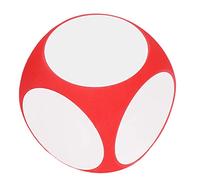 aqxreight Wipe Off Dice Cubic Portable Cleanable Write On Dice Accesorio de Enseñanza en Blanco de Colores Vibrantes Los Dados Verdes Se Diseñan Repetidamente con el Diseño Wipe Off para Permitir y