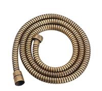 Aqxybgt Manguera de Ducha Flexible de Acero Inoxidable y latón Antiguo, extensión de Manguera de Agua for Ducha de baño Larga, Tubo de tracción de plomería (Size : 150cm)