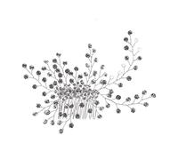 Aqxyedc 1pc Crystal Twig Style Peine Peine Hermosa Mujeres Accesorios for el cabello Partido Decoración del cabello Boda Tiara Tiara Accesorios for el cabello wanglan