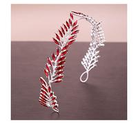 Aqxyedc 6 Color Cristal Rhinestone Boda Diadema Tiara Niño Niño Pelo Adornos Novia Hairband Mujeres Pelo Joyería wanglan(Red)