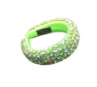Aqxyedc Boho magnífico complejo diamante acolchado diadema barroco banda de lujo cristal hairbands mujeres Rhinestone Tiara Bling Accesorios for el cabello706 wanglan(6 UK)