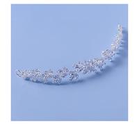 Aqxyedc Diadema nupcial de circón de lujo, diadema de gota de agua plateada, tocado de boda, regalo de joyería, accesorios for el cabello de novia for fiesta de mujer wanglan