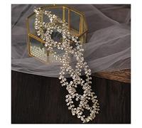Aqxyedc Diadema plateada, accesorios for el cabello Reticular de boda, Tiara nupcial con diamantes de imitación, diadema, peineta for el pelo, horquilla, joyería for el cabello de boda wanglan
