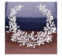 Aqxyedc Diademas de perlas con diamantes de imitación for mujer, accesorios for el cabello de novia, diadema de boda con perla, diadema de cristal, joyería for el cabello de boda wanglan