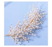 Aqxyedc Diademas nupciales de lujo con perlas completas de cristal Glod Color for novia, tiaras for mujer, bandas for el cabello, accesorios for el cabello de boda hechos a mano wanglan