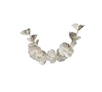 Aqxyedc Lurxury Gold Tiaras Headbands Boda Novia Flores Hairbands Mujeres Accesorios for el cabello Cinta Mujeres Joyería wanglan(Silver)