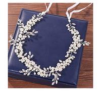 Aqxyedc Pearl Headband Bodas Accesorios for el cabello Novia Hairband Rhinestone Pearl Novia Diadema Tiara for Mujer Boda Pelo Pearl wanglan